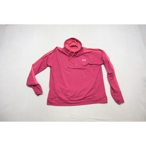 Under Armour Loose Turtleneck Sweater Sweatshirt Performance Dark Pink Womens XL - Picture 5 of 12